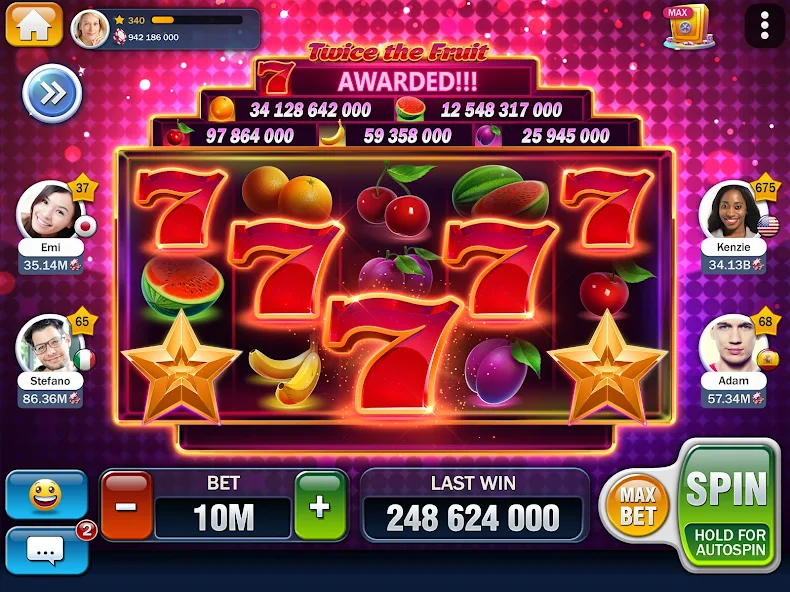 Tela de jogo de Pinata Wins no 6l bet, mostrando os símbolos coloridos e os rolos.